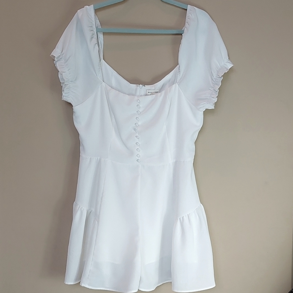 Main Strip White Romper
